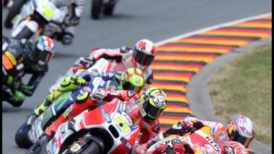 Germania: vince Marquez, Rossi è terzo Germania: vince Marquez, Rossi è terzo