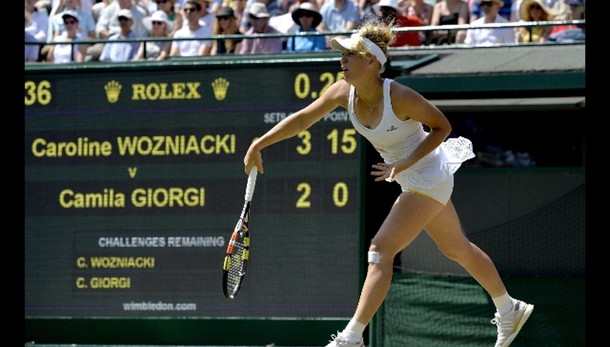 Wimbledon, Giorgi ko contro la Wozniacki