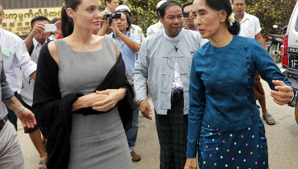 Angelina Jolie incontra San Suu Kyi