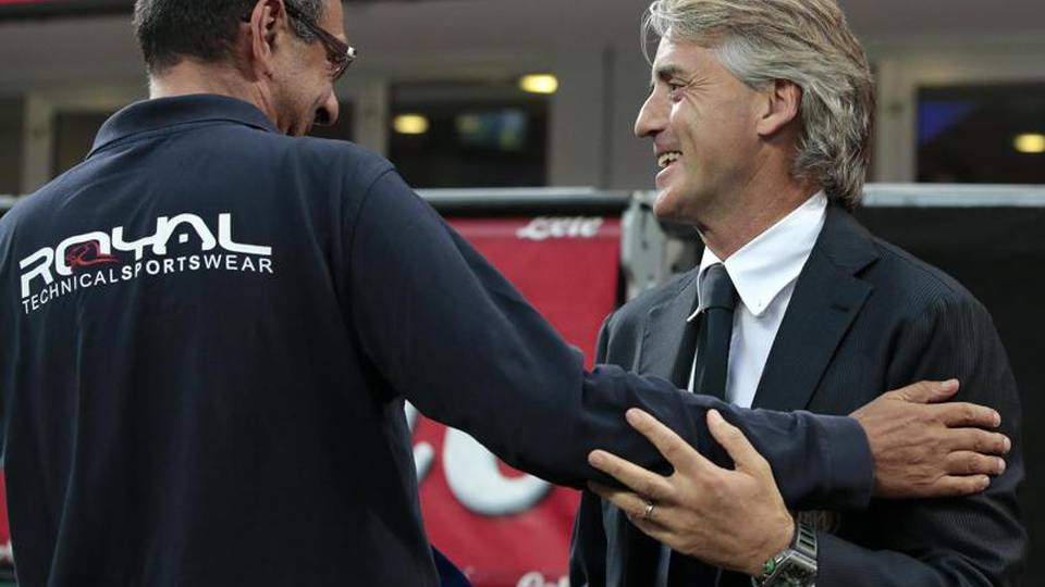 Mancini, accetto le scuse di Sarri Mancini, accetto le scuse di Sarri