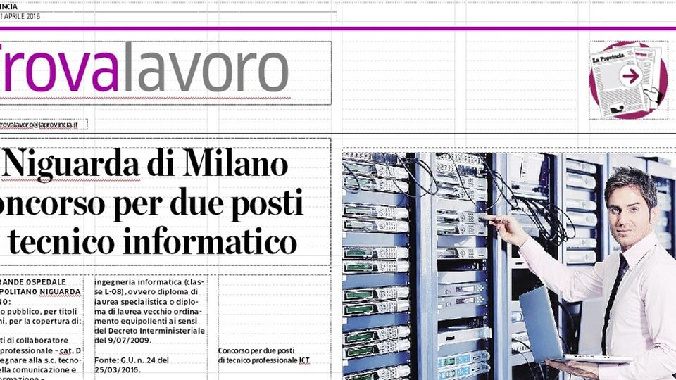 Torna il TrovaLavoro Otto pagine, 500 offerte Torna il TrovaLavoro Otto pagine, 500 offerte