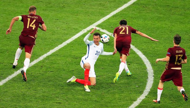 Euro 2016: Inghilterra-Russia 1-1