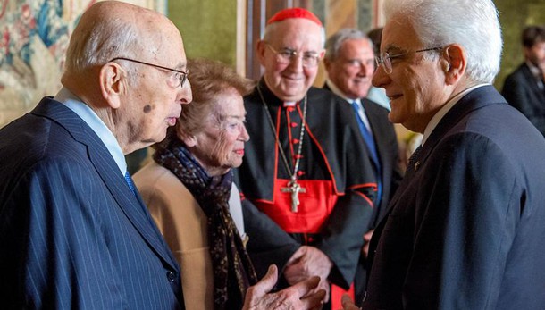 Napolitano fa 91 anni, auguri Mattarella