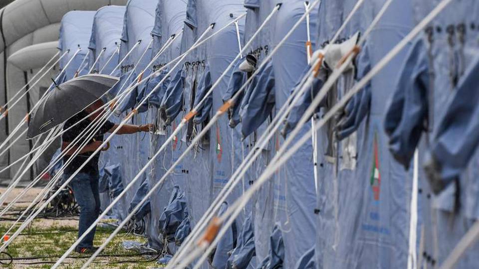 Sisma, piove in zone terremotate Sisma, piove in zone terremotate