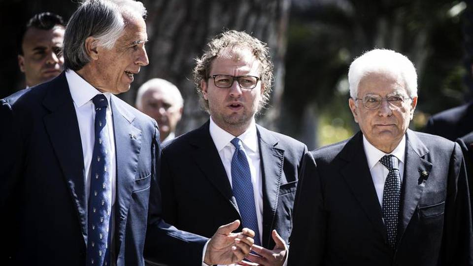 Rugby: Mattarella a Italia-Galles Rugby: Mattarella a Italia-Galles