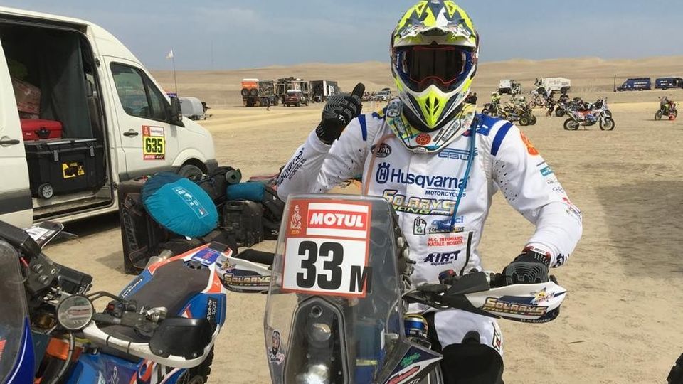 Dakar, Cerutti è un fulmine Il primo italiano di tappa Dakar, Cerutti è un fulmine Il primo italiano di tappa