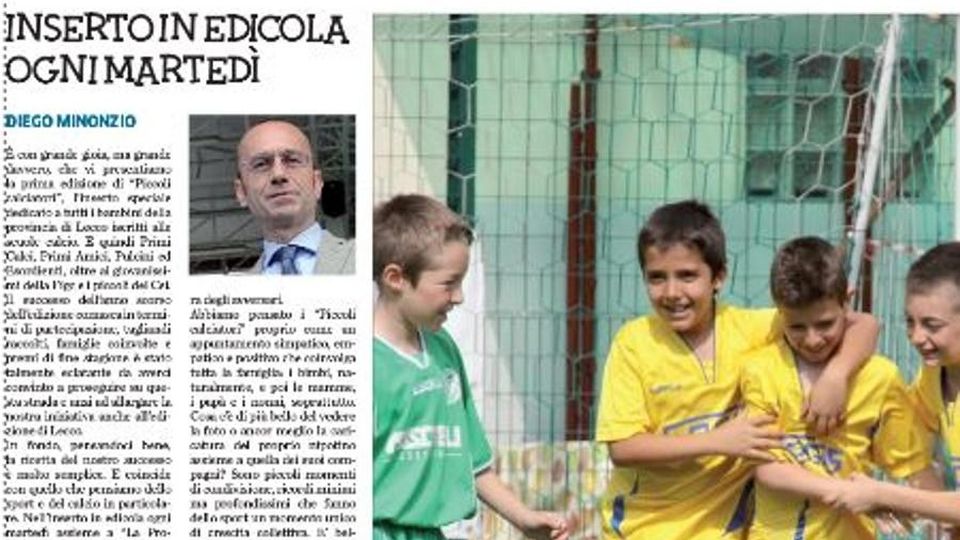 Piccoli Calciatori: è un successo «Votate il vostro campioncino» Piccoli Calciatori: è un successo «Votate il vostro campioncino»