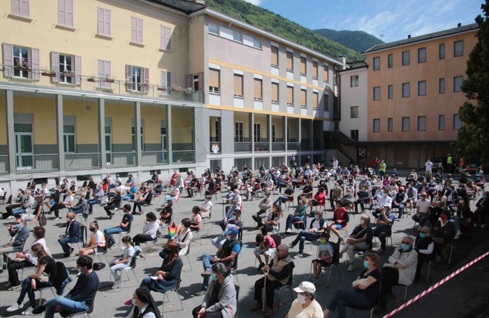 Sondrio Coronavirus fase due Messa in San Rocco