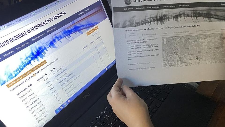 Ore 11.34, la terra ha tremato «Tante chiamate, nessun danno» Ore 11.34, la terra ha tremato «Tante chiamate, nessun danno»