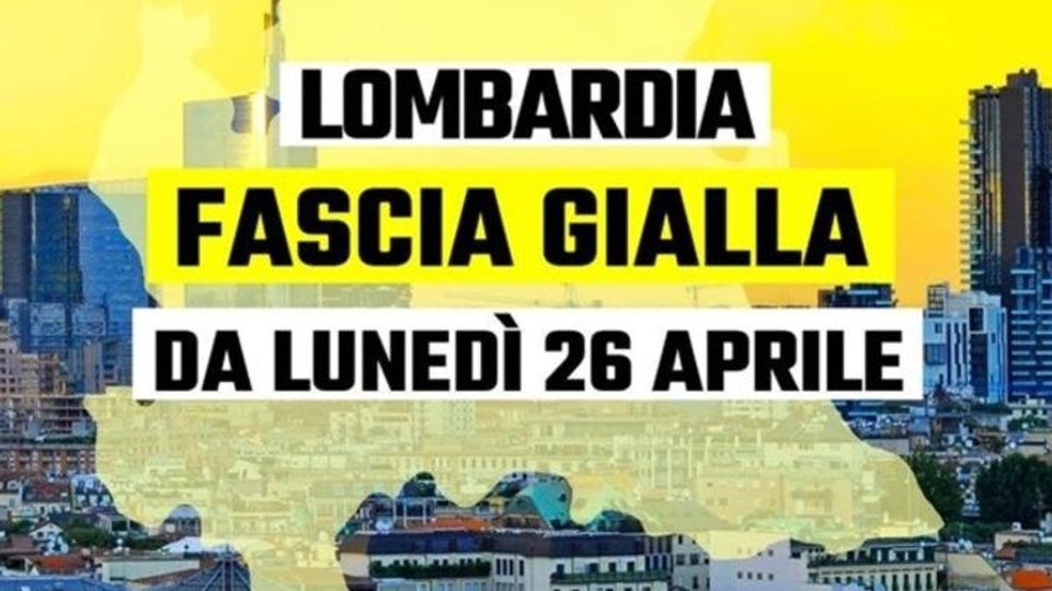 Ora è ufficiale Da lunedì zona gialla Ora è ufficiale Da lunedì zona gialla