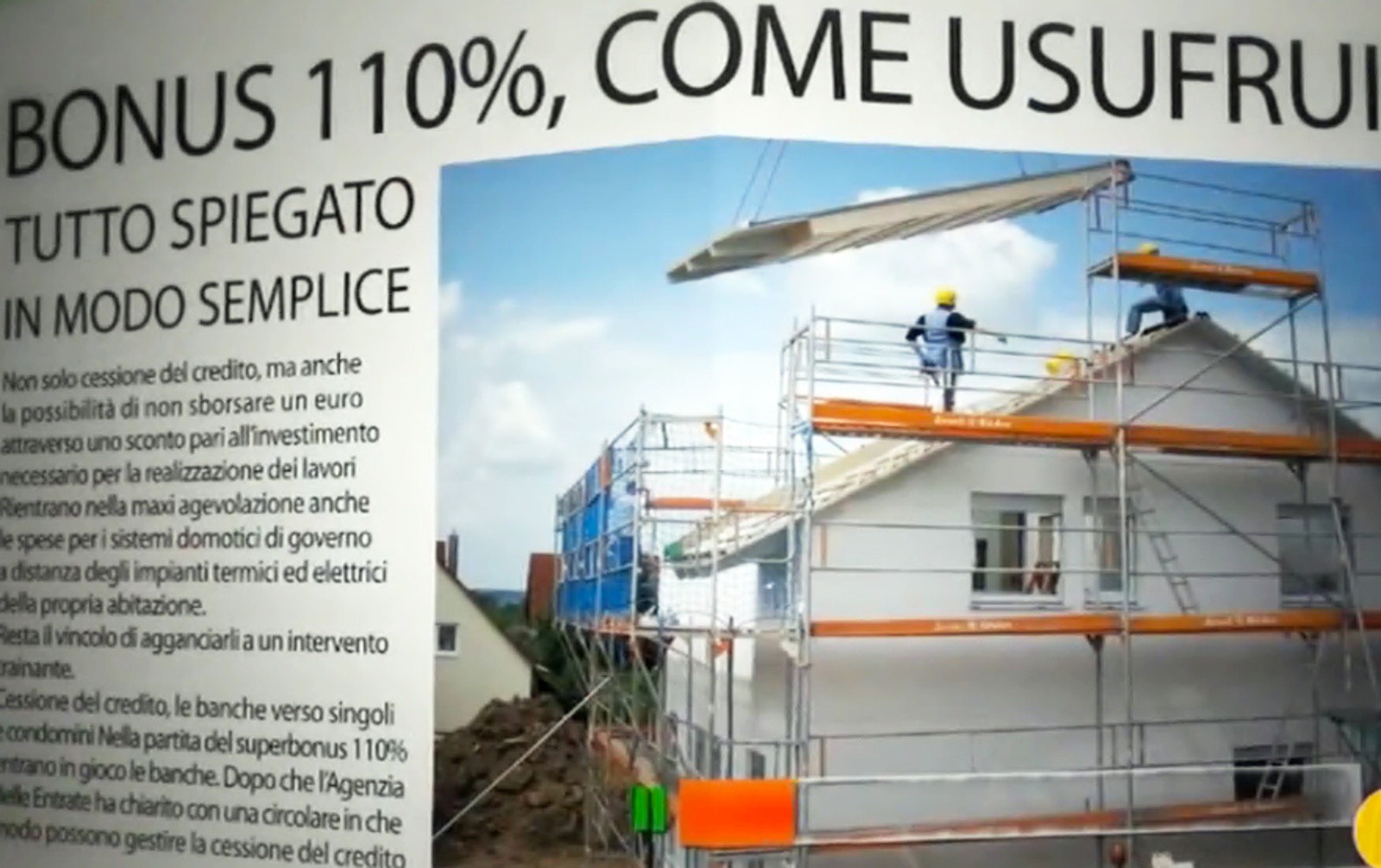 Bonus 110% e semplificazioni, in Tv il confronto diretto fra esperti e politici