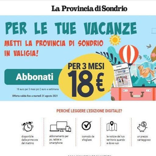 La Provincia di Sondrio viene in vacanza con te Cronaca