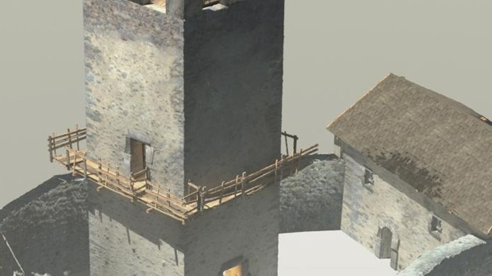 Lo studio sul castello per riportarlo in vita Lo studio sul castello per riportarlo in vita