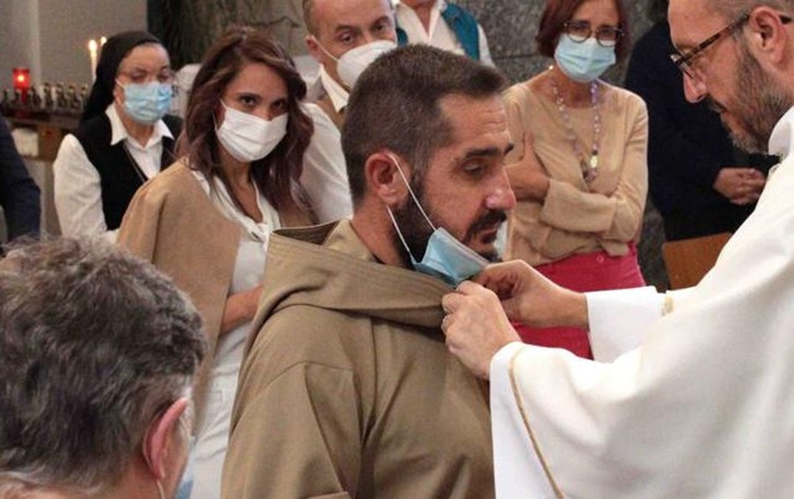 Da autista a frate «La scelta di Stefano dono del Signore»