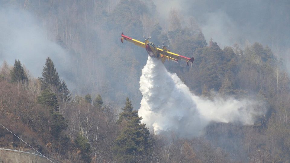 Tirano, l’incendio sui monti «Ingenti danni ambientali» Tirano, l’incendio sui monti «Ingenti danni ambientali»